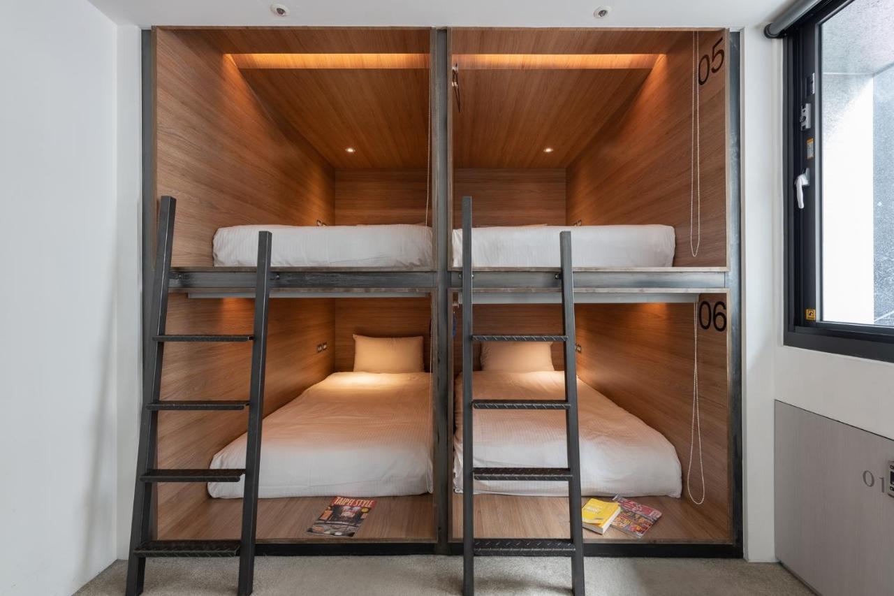 Bouti City Capsule Inn Tchaj-pej Exteriér fotografie